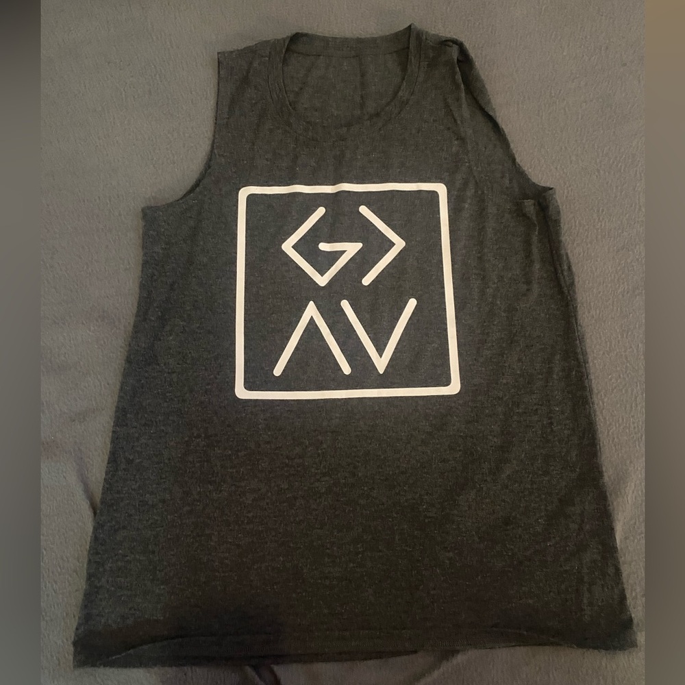 Sleeveless Tee. My God is Greater Than My Highs and Lows.